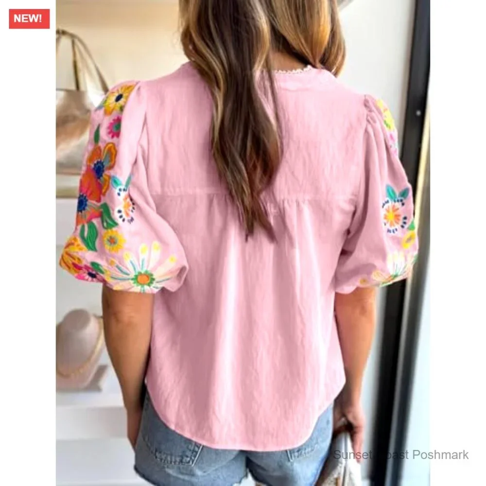 N/A boho embroidered